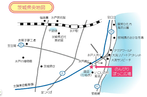 のんびりぼっこ広場の地図