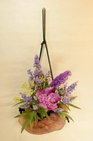 自然木の花器：吊り型