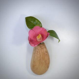 自然木の壁掛け一輪挿し