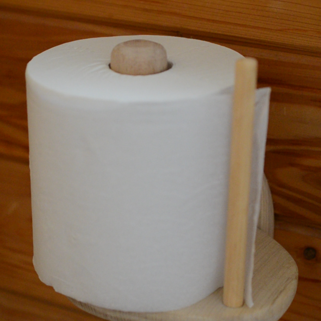 自然木のトイレットペーパーホルダー - のんびりぼっこ広場
